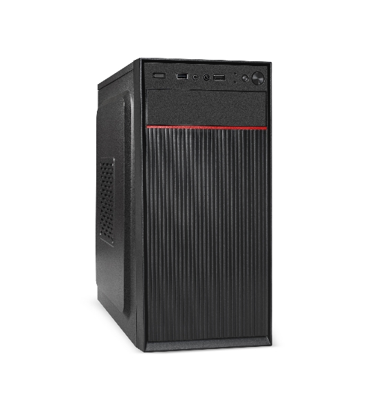 Компьютерный корпус Minitower ExeGate BAA-113-UNS450 (mATX, БП UNS450 с вент. 12см, 2*USB, аудио, черный)