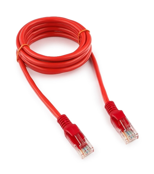 Патч-корд UTP Cablexpert cat.5e, 1.5м, литой, многожильный, красный