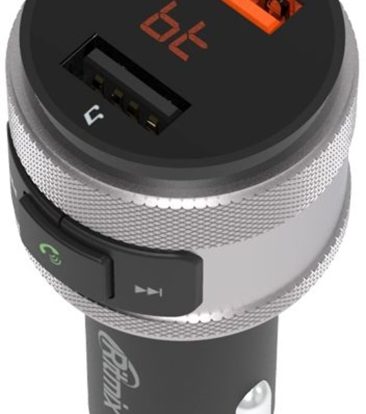 Автомобильный FM-модулятор Ritmix FMT-A707 черный MicroSD BT USB