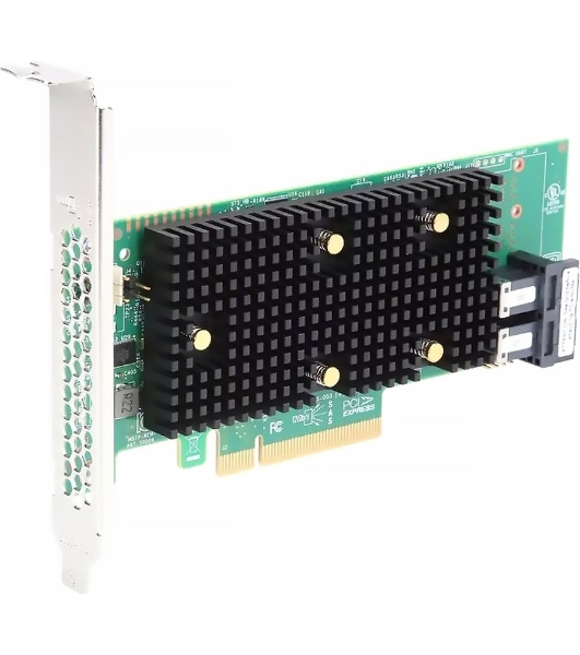 Контроллер MegaRAID 9440-8i SGL (05-50008-02), PCIe 3.1 x8 LP, SAS/SATA/NVMe, RAID 0,1,5,6,10,50,60, 8port(2 * int SFF8643), 3408 IOC