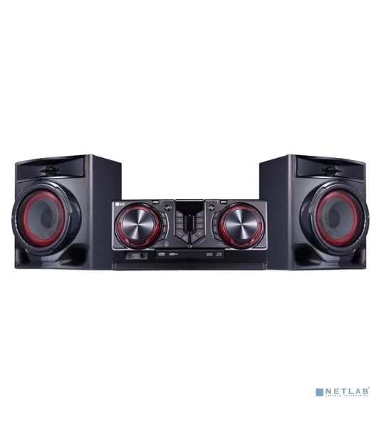 Мини-аудиосистема LG CJ44 черный 480Вт FM USB BT