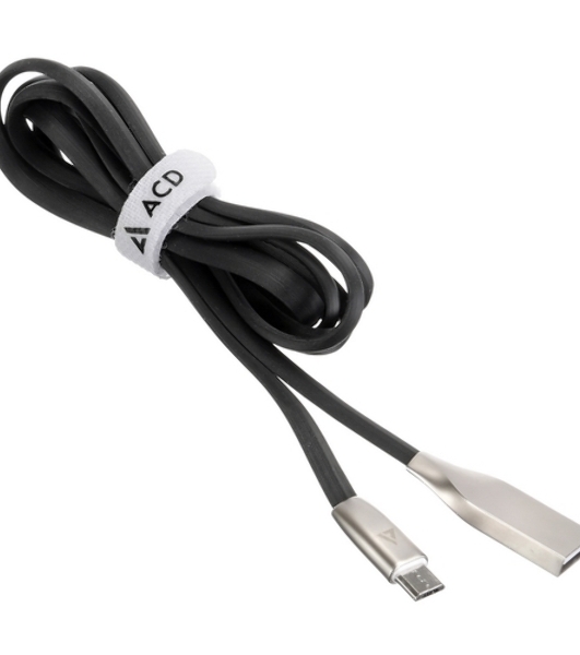 Кабель USB ACD-Infinity MicroUSB - USB-A TPE, 1.2м, черный