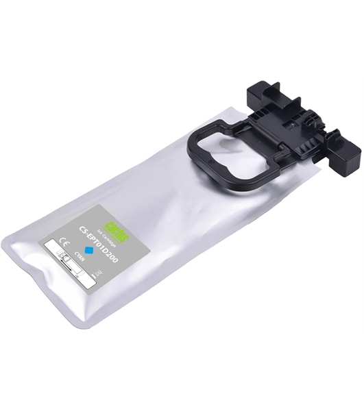 Картридж струйный Cactus CS-EPT01D200 T01D2 голубой (220мл) для Epson WorkForce Pro WF-C529R/C529RDTW/C529RDTW EPP