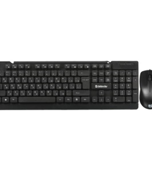 Комплект клавиатура+мышь Defender York C-777 проводной, USB, 1000 DPI, чёрный