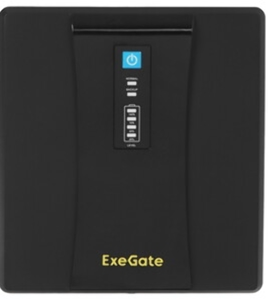 Источник бесперебойного питания ExeGate SpecialPro UNB-1200.LED.AVR.2SH.3C13.USB 1200VA/750W, LED, AVR, 2*Schuko+3*C13, USB,съемн.кабель, металлический корпус, черный