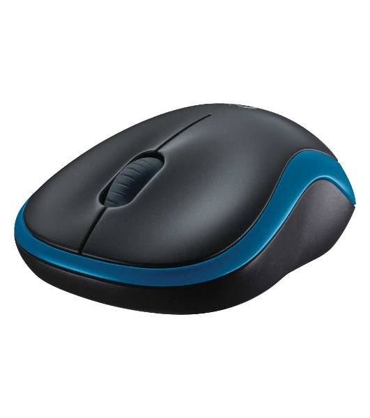 Мышь беспроводная Logitech M185 синий, 1000 dpi, радиоканал, USB, кнопки - 3