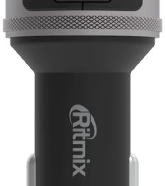 Автомобильный FM-модулятор Ritmix FMT-A707 черный MicroSD BT USB