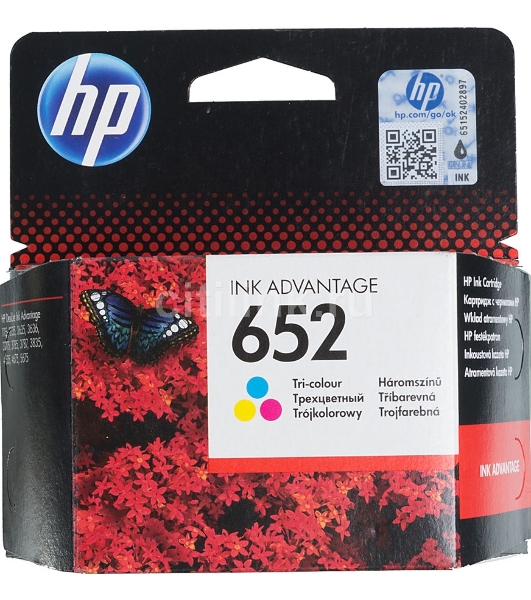 Картридж струйный HP 652 F6V24AE многоцветный, 200 стр., для HP DJ IA 1115/2135/3635/4535/3835/4675