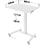 Стол для ноутбука Cactus VM-FDS102 столешница МДФ белый 80x60x122см (CS-FDS102WWT), фото10