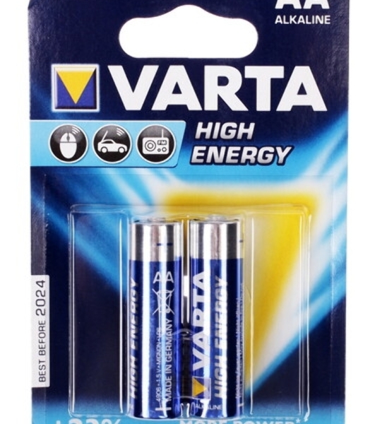 Батарейка Varta LONGLIFE POWER (HIGH ENERGY) LR6 AA 04906121412 BL2 Alkaline 1.5V (4906) (2/40/200)