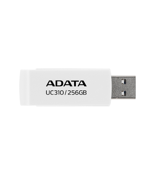 Флешка USB ADATA UC310 (UC310-256G-RWH), 256Gb, USB 3.2 Gen1, R/W 100/30, белый
