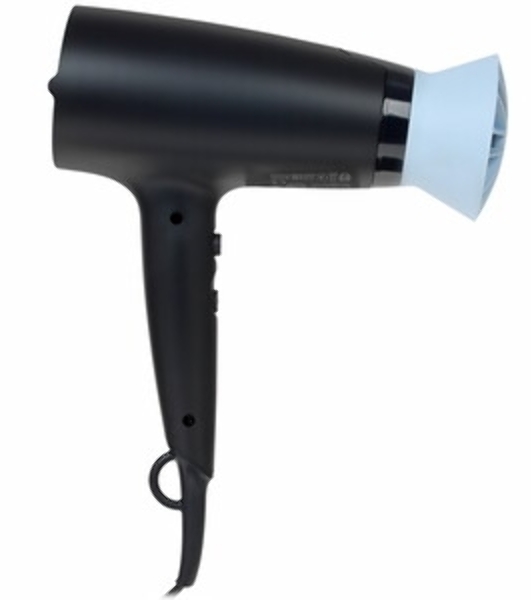 Фен Philips BHD360/20 черный/синий, 2100 Вт, ионизация