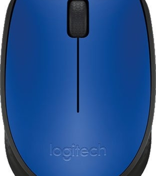 Мышь беспроводная Logitech M171 синий, 1000 dpi, радиоканал, USB, кнопки - 3