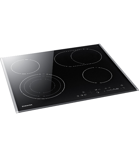 Встраиваемая электрическая панель Samsung NZ64T3536DK/WT 59 x 50.5 x 5.2 см., электронное управление, 15 степеней мощности, автоматическое отключение, защита от детей, блокировка управления, дисплей, 4 конфорки, 2 с зоной расширения, рамка из нержавеющей стали, корпуса черный