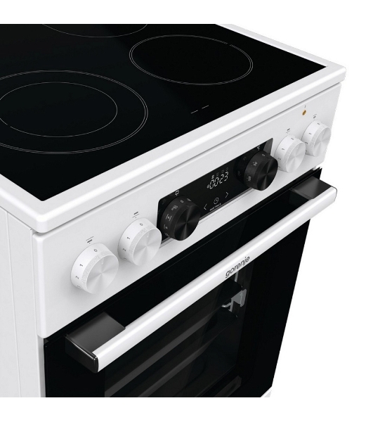 Плита электрическая Gorenje GECS5C70WA белый, конфорок 4 электрических, духовка 70 л, 50 см x 85 см x 59.4 см