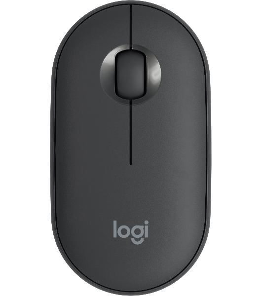 Мышь беспроводная Logitech Pebble M350 графитовый, 1000 dpi, радиоканал, Bluetooth, USB, кнопки - 3