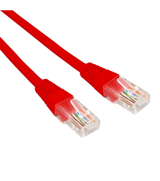Патч-корд U/UTP Rexant cat.5e, RJ45-RJ45, 26AWG, ZH нг(А)-HF, красный, 3 м
