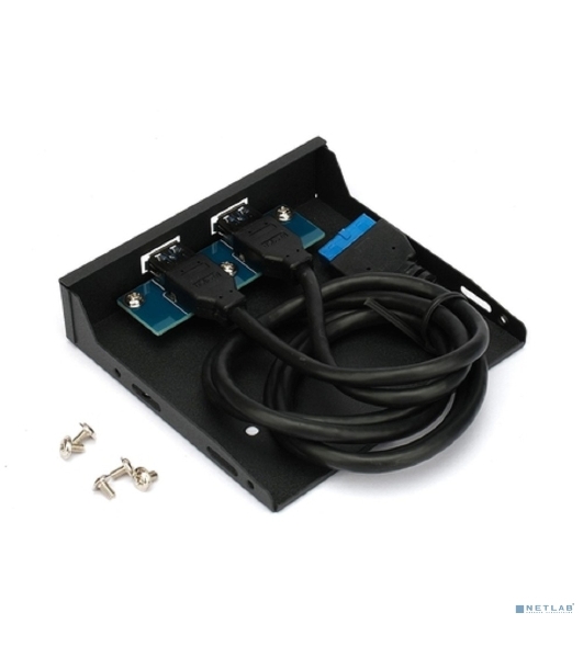 Планка USB 3.0 на переднюю панель 3.5' Gembird FP3.5-USB3-2A, USB, 2xUSB-A 3.0, USB