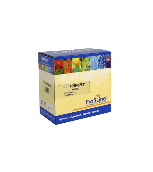 Картридж лазерный ProfiLine PL-106R02611 для принтеров Rank Xerox Phaser 7100 Yellow 9000 копий (2шт/уп)