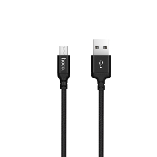 Кабель HOCO X14 USB 2.0, AM/microBM, черный, 2м