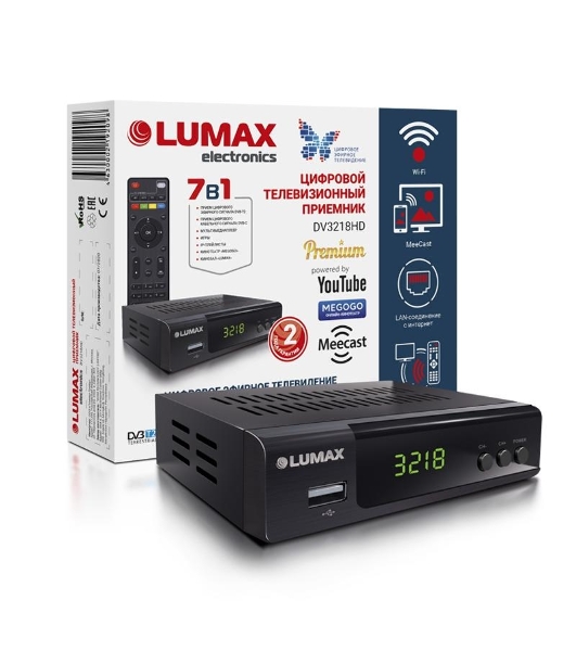 Цифровой телевизионный приемник LUMAX DV3218HD